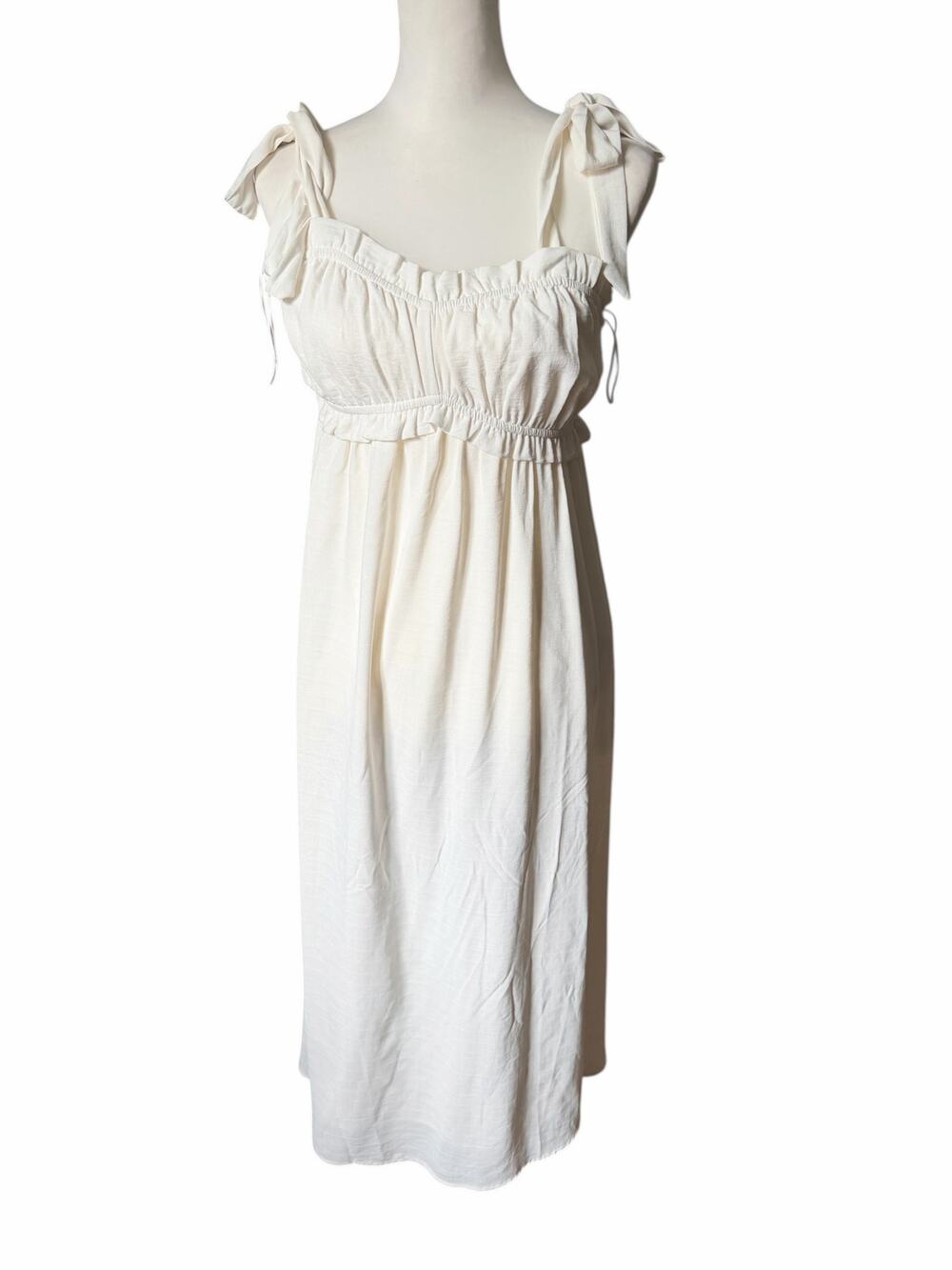 HEYSON White Dress Long Small